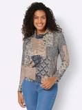 Patchwork Mesh Shirt für Damen image