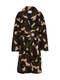 NA-KD Wintermantel camo teddy dunkelbeige / dunkelbraun / grün