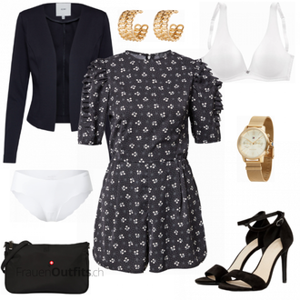 Party Outfits mit Schwarz Jumpsuit AX Paris "Overall Partylook"