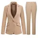 YYNUDA Hosenanzug Damen Business Outfit Slim Fit Blazer Elegant mit Anzughose/Rock für Frühling Sommer