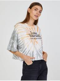 White Batik T-Shirt - Women
