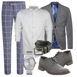 Business Outfits mit Grau Anzug Selected "Business Look"