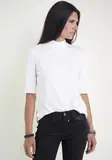 Weiß 3/4 arm T Shirts für Damen image
