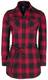 Brandit Longsleeve - Ladies Longshirt Lucy - XS tot 5XL - voor Vrouwen - rood-zwart