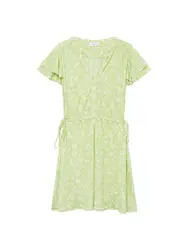 MANGO Kleid ''''GALA8'''' hellgrün / weiß