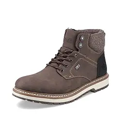 Rieker Herren Bequemschuhe F3812, Männer Schnürhalbschuhe,wasserdicht,riekerTEX,Schnuerung,Shoes,Low-tie,Winter,braun (25),43 EU / 9 UK