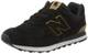 New Balance Herren 574v2 Sneaker, Schwarz (Black/Yellow Black/Yellow), 43 EU