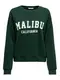 ONLY Sweater majica  tamno zelena / bijela