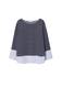 VIOLETA By Mango Sweatshirt Wiss navy / weiß
