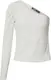 Missguided Shirt ''''RECYCLED RIB PUFF SLEEVE ONE SHOULDER TOP'''' sand / beige