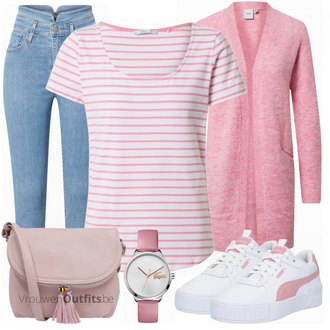 Outfit met wit Sneaker Puma "Stijlvolle look voor in je vrije tijd"