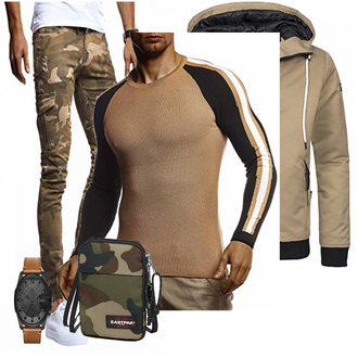 Outfit mit Grau Accessoire/Winter Parka Navahoo "Leif Nelson"