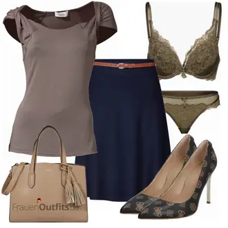 Outfit mit Schwarz High Heel Guess "Frühlings Outfit für Damen"