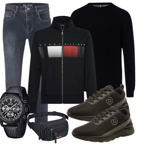 Schwarz Jeans MAC kombinieren