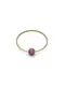 Jukserei Ring ''''Birthstone July - Ruby'''' gold / hellpink