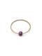 Jukserei Ring ''''Birthstone February - Amethyst '''' gold / lila