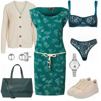 Romantisch Outfit mit Blau/Dunkelblau/Türkis Balconette-Bh/BH Slip Set/Körper Body ohne Bügel/Bustier/Spitzenbustier/Dessous-Set Aus Spitze/Wäsche-Set/BH-Slip Set mit Bügel Aurore Lingerie "Bequemer Freizeitlook"Look: Französische, Schön, Romantisch, Sexy