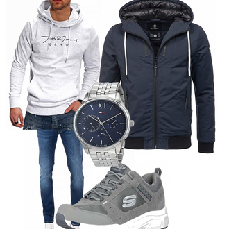 Outfit mit Blau Navahoo "Alltags Outfit"