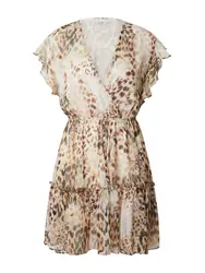 GUESS Kleid beige / braun / dunkelbraun