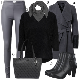 Raton laveur tenues avec Gris foncé/Bleu foncé/Gris Manteau Caban/Manteau Mi-long/Manteau en Laine Polaire/Manteau Blazer/Manteau de Mi-saison/Manteau en Loden/Manteau d'Hiver Manteau de Laine VERO MODA "Tenue de Bureau Parfaite"