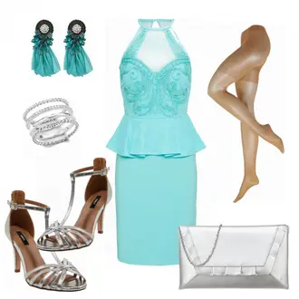 Outfit mit Blau lipsy "shining"