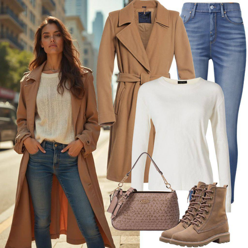 Comment poter Marron/Beige/Kaki/Gris Manteau en Loden/Manteau en Laine/Manteau en Cachemire VERO MODA avec Bleu Jeans Jean Taille Haute/Jean Push-up/Veste en Cuir/Jeans avec Fente/Chaussures en Cuir/Jean Coupe Slim/Jean Court/Bottine Cheville/Veste d'Hiver/Jeggings/Leggings en Jean/Pantalon Moulant/Pantalon avec Fente levi's ®