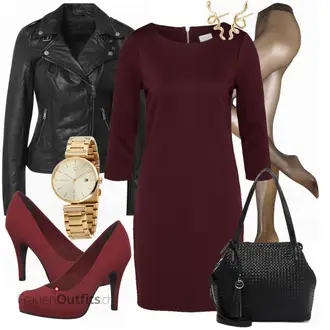 Outfit mit Rot High Heel Tamaris "Schickes Business Outfit"