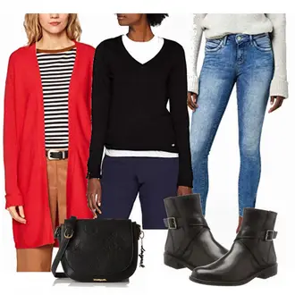 Outfit mit Schwarz Schultertasche Desigual "Casual Amazon"