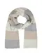 Zwillingsherz Schal beige / hellgrau