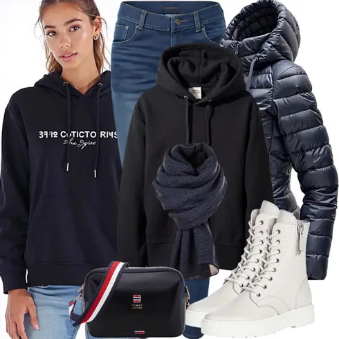 Schwarz/Braun Kapuzenpullover/Partner Hoodie/Hoodie/Unisex Hoodie/Damen Pullover Converse kombinieren