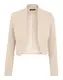 MORE & MORE Kurzblazer mit Schulterpolster beige