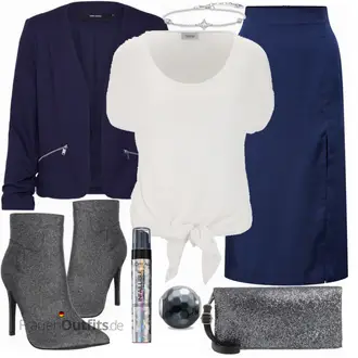 Satin Outfit mit Blau/Dunkelblau WickelRock/Unisex Rock/Rock Zum Binden/BleistiftRock/Moderne Rock/StrickRock/Knielanger Rock/Wadenlanger Rock/90er Rock Edited "Heine Shirt"