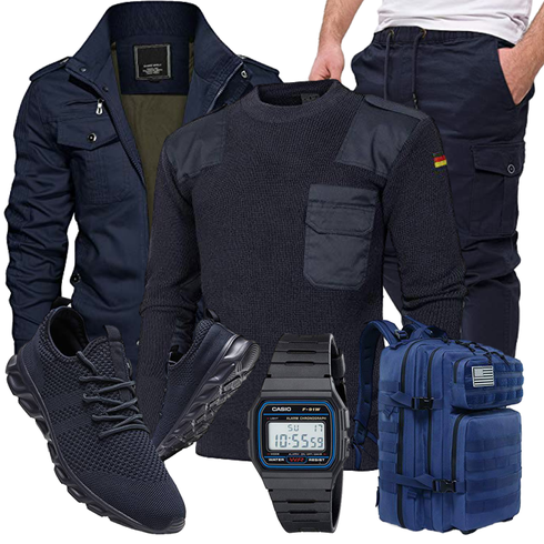 Blau Tasche/Hose/Bademode/Sommerjacke KEFITEVD kombinieren
