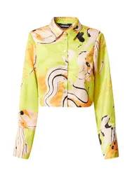 SOMETHINGNEW Bluse ''''KATIE'''' limone / orange / rosa / schwarz