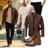 Motorradjacken Outfits image
