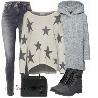 Outfit mit Schwarz Stiefel Tom Tailor "Perfekt für den Herbst"