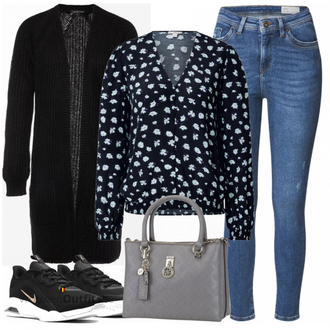 Outfit met blauw Sneaker Nike "Lente outfit voor dames"