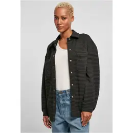 Women's quilted sweatshirt black