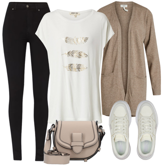 Na Procházku Outfit s Černá Jeggings/Kožená bunda/Legíny s Podšívkou/Legíny s Vysokým Pasem/Pletený Legín/Tregíny Dr. Denim "Jarní outfit"Look: Posilování, Běhání, Na Procházku