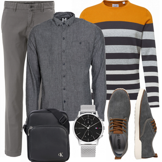 Outfit mit Grau Sneaker Dockers by Gerli "Alltags Outfit"