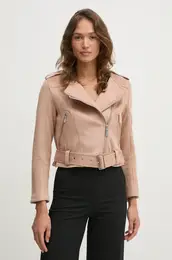 Biker jakna rjava barva, 20AZLN05H