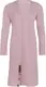 Knit Factory Luna Lang Gebreid Vest Roze - Gebreide dames cardigan - Lang vest tot over de knie - Roze damesvest gemaakt uit 30% wol en 70% acryl - 36/38