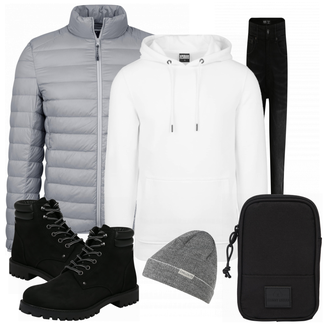 Outfit mit Schwarz Stiefel Jack & Jones "Freizeit Outfit"