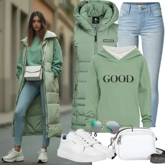 Outfit sa Svjetloplava Traperice Kožna Jakna/Trenerke Traperice/Push-up Traperice/Traperice s Prorezom/Kožne Cipele/Bikerske Traperice Dr. Denim "Slobodno vrijeme Outfit"