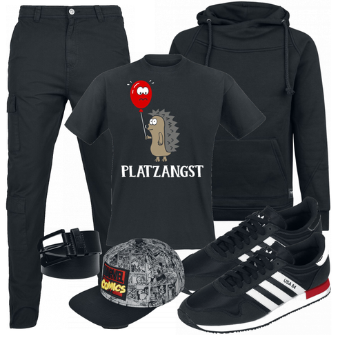 Blau Hose Urban Classics kombinieren