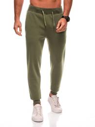 BASIC men's uniform sweatpants joggers - dark olive green