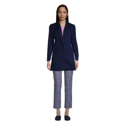Strickfleece-Mantel, Damen, Gre: XS Normal, Blau, by Lands'''' End