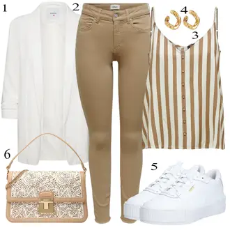 CALI tenues avec Blanc/Crème Baskets d'été/Baskets à Plateforme/Basket Basse/Baskets en cuir/Chaussure de Skate/Basket Fine Puma "tenues parfaite"