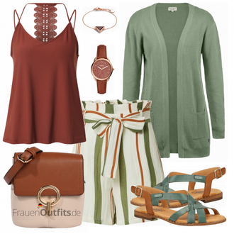 Outfit mit Braun Sandalen Pikolinos "Perfekt für die Freizeit"