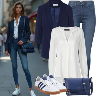 Kombinacije sa stilom Skater sa Bijela/Krem Tenisica s platformom/Kožna tenisica/Tanka tenisica/Teddy tenisica/Niska Tenisica Only "Proljetna odjeća"Look: Blokiranje boja, Unisex, moderne, Ležerno, Sportski, Bad Taste, Skater, Transparentan